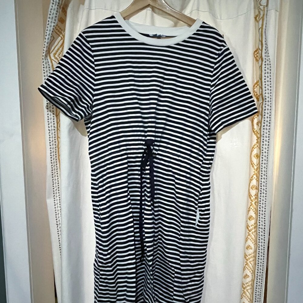 LARGE - Draper James Tie Waist Tee Shirt Dress